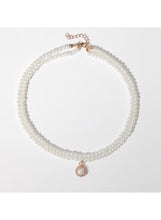 Elegant Pearl Choker Necklace with Vintage Pendant