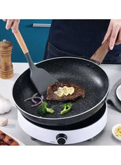 Huitich Nonstick 26cm Skillet for Induction with Wood Handle - Mumzar