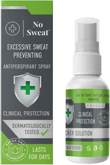No Sweat Anti-Perspirant Spray 50ML -Strong Protection For Excessive Perspiration.Effective Up To 7 Days Of - Can be Used For Hand-Foot-Armpit.Packaging May Vary By Country
