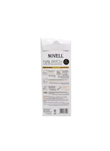 Self-adhesive nail patch card back with product instructions