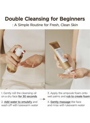 SKIN1004 Madagascar Centella Double Cleansing Duo – Deep Pore Cleansing & Impurity Removal Set for Sensitive & Acne-Prone Skin – 325ml