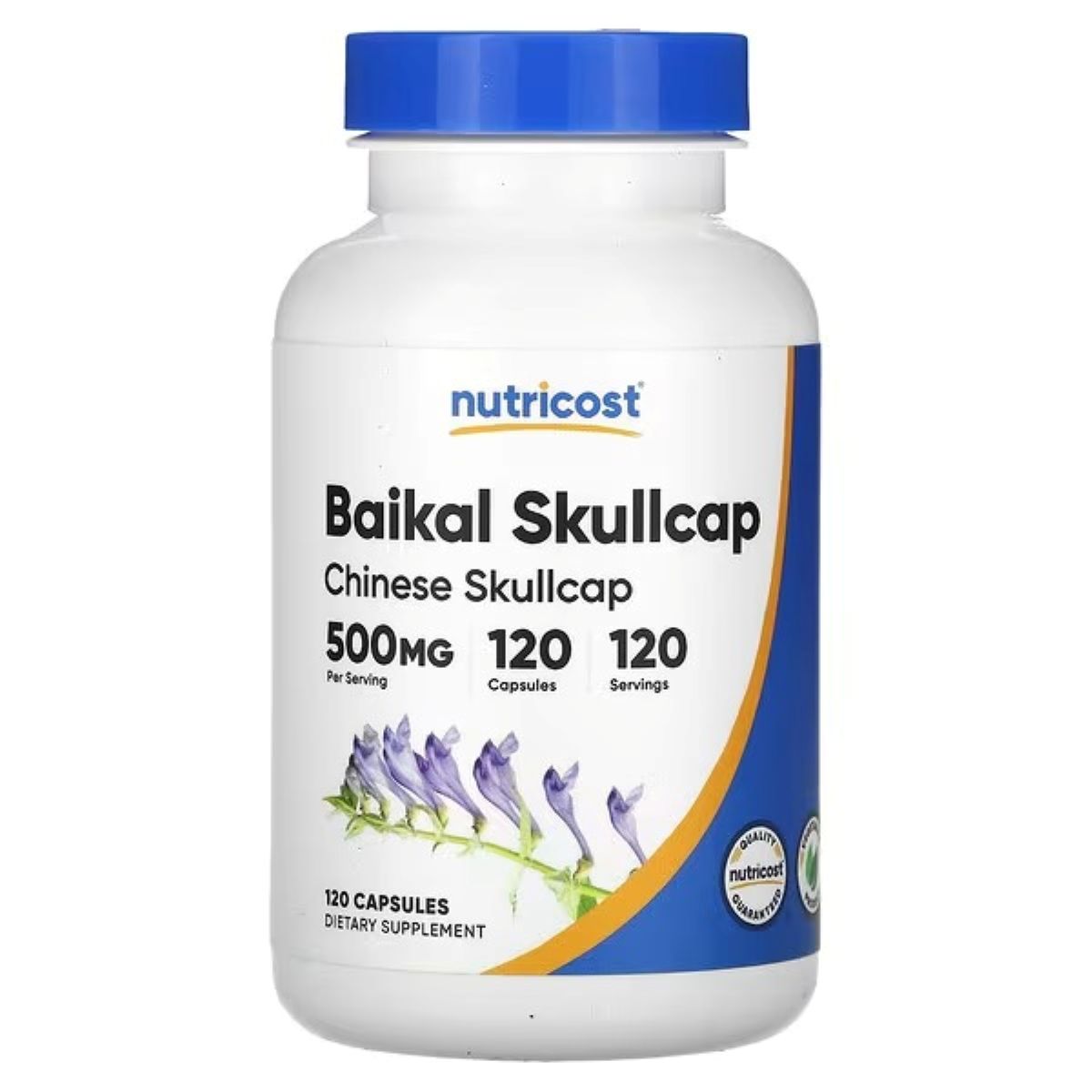 Nutricost Baikal Skullcap 500 mg Supplement – Traditional Herbal Support – 120 Capsules