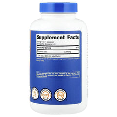 Nutricost D-Aspartic Acid – 180 Capsules, 750 mg per Capsule | High-Strength Amino Acid Supplement