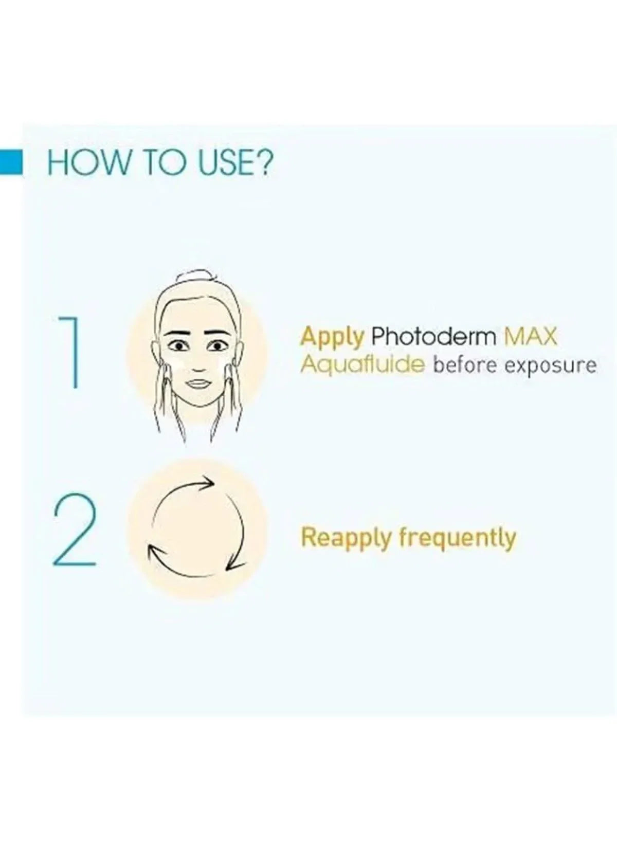 Bioderma Photoderm Aquafluide SPF50+ Sunscreen for Normal Skin – Ultra-Light Fluid Face Sunscreen with Very High UVA/UVB Protection 40ml - Mumzar