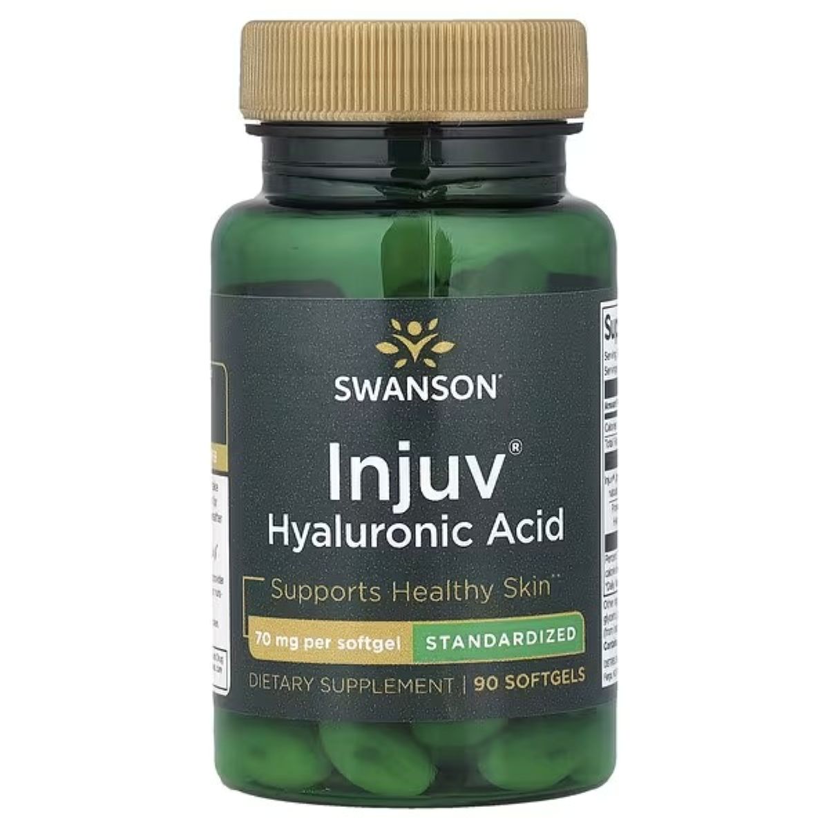 Swanson Vitamins Injuv® Hyaluronic Acid, Standardized, 70 mg, 90 Softgels