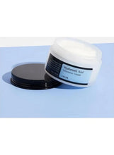 COSRX Hyaluronic Acid Intensive Cream jar and box, black lid, light label