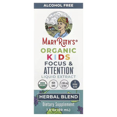 MaryRuth's Organic Kids Focus & Attention Liquid Extract, Alcohol-Free, 1 fl oz (30 mL)