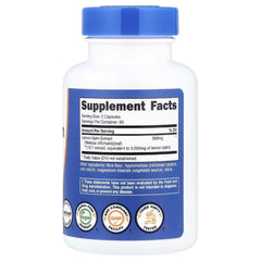 Nutricost Lemon Balm 150 mg – 120 Capsules | Herbal Supplement for Relaxation & Calm Support