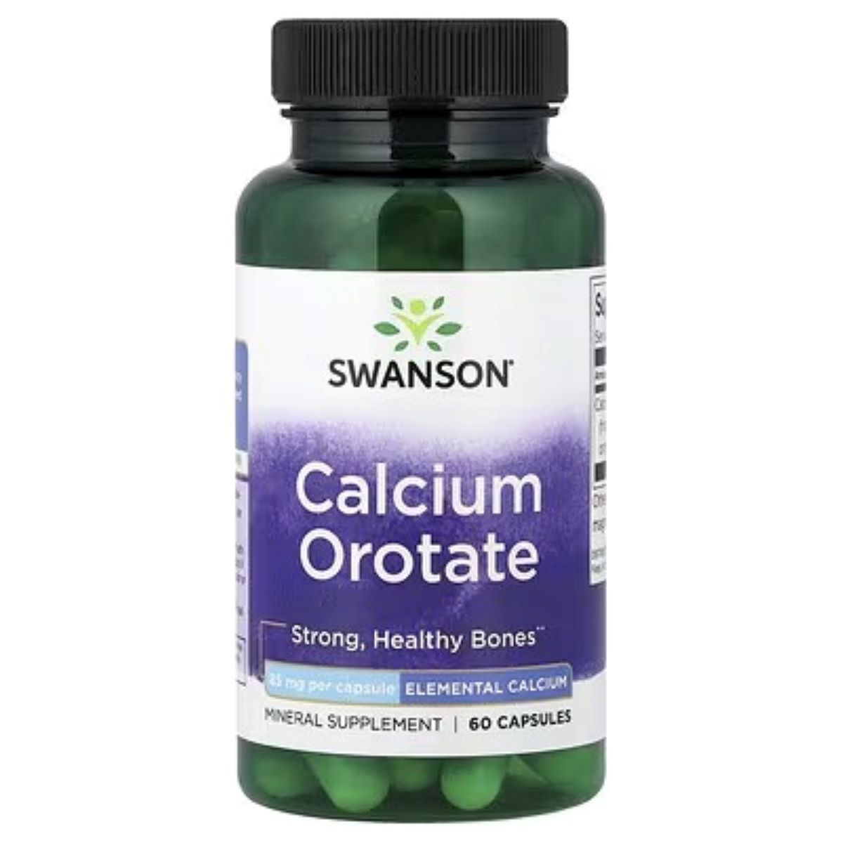 Swanson Vitamins Calcium Orotate 85 mg – 60 Capsules | Bone Health Mineral Supplement