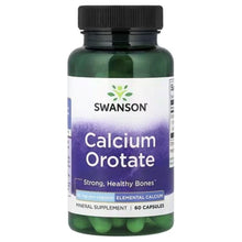 Swanson Calcium Orotate mineral supplement bottle with front label and green capsules