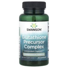 Swanson glutathione precursor complex supplement bottle with black cap, front label visible
