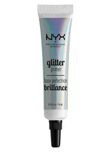 NYX glitter primer in orange squeeze tube with cap and branded label