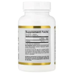 California Gold Nutrition L-Arginine 500 mg – 60 Veg Capsules – Amino Acid Supplement for Circulation & Nitric Oxide Support
