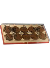 Brown incense set with tray in rectangular box, decorative motifs