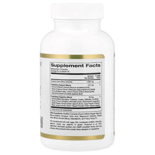 California Gold Nutrition Vein Support supplement facts label on bottle, veggie capsules