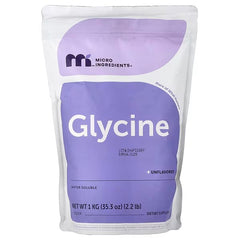 Micro Ingredients, Glycine Powder, Unflavored, 2.2 lb (1 kg)