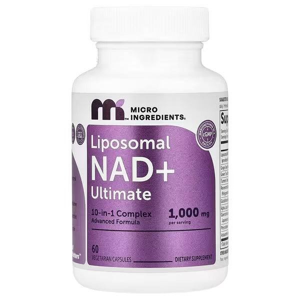 Micro Ingredients, Liposomal NAD + Ultimate, 60 Vegetarian Capsules
