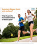 Niacin supplement ad with two runners and Doctor's Best logo