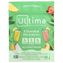 Green Ultima Replenisher Tea Fresher variety pack box, 16 electrolyte stickpacks
