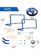 Huitich 3-in-1 hover hockey soccer set with 2 goals 2 hockey sticks and a goal ball