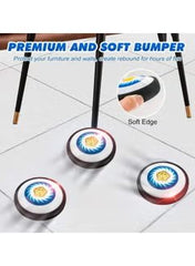 Huitich 3-in-1 hover hockey soccer set with premium soft bumper and smooth gliding puck