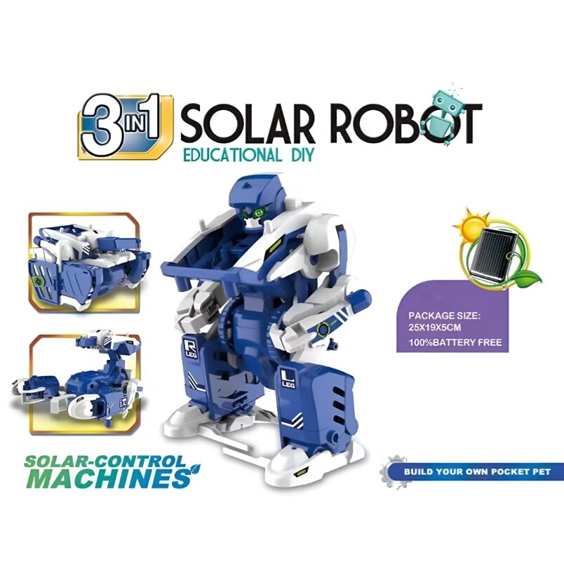 3-in-1 Solar Robot Educational DIY Kit
