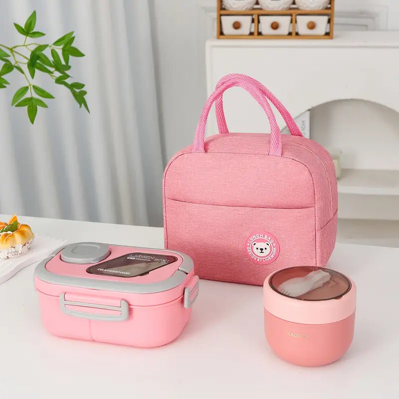 3 Piece Thermal Lunch Bag Set with Insulated Cooler - Mumzar