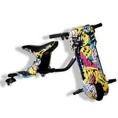 Winner sky 3 wheel electric drift scooter with colorful graffiti design and sturdy frame