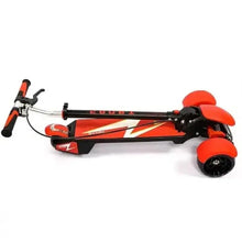 Huitich electric 3-wheel kick scooter with red accents, black frame, three wheels