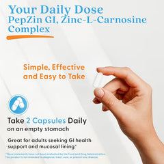 Doctor's Best, PepZin GI®, zinc L-carnosine, 120 Veggie Caps