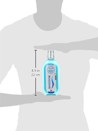 Sensodyne Mouthwash For Sensitive Teeth, Alcohol Free Mouth Wash, Cool Mint Flavour, 500 Ml