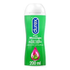 Durex Play Massage 2 in 1 Lubricant, Aloevera Soothing - 200 ml (Pack may vary)