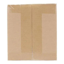 Audio speaker wire cable in kraft corrugated box, creased seam visible