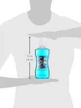 Kids quick-rinse mouthwash bottle with size 10 in / 24 cm shown