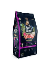 Dog food bag: Seven Dogs Premium lamb & rice for small breeds, 14 kg
