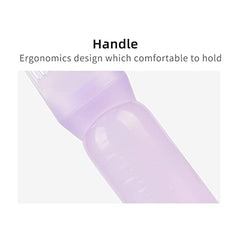 3pcs Hair Dye Bottle,Empty Refillable Hair Dye Bottle Applicators with Graduated Comb,Wash Bottle Shampoo,Root Comb Applicator Bottle for Salon Hair Coloring