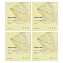 Medicube kojic acid turmeric gel brightening face masks, 4 sheet pouches, light beige