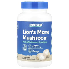 Nutricost Lion’s Mane Mushroom 700 mg – 90 Capsules | Cognitive & Brain Support Supplement