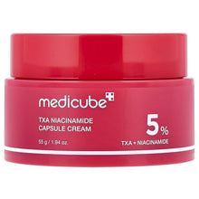 Medicube TXA Niacinamide Capsule Cream jar with red lid, 5% text on label