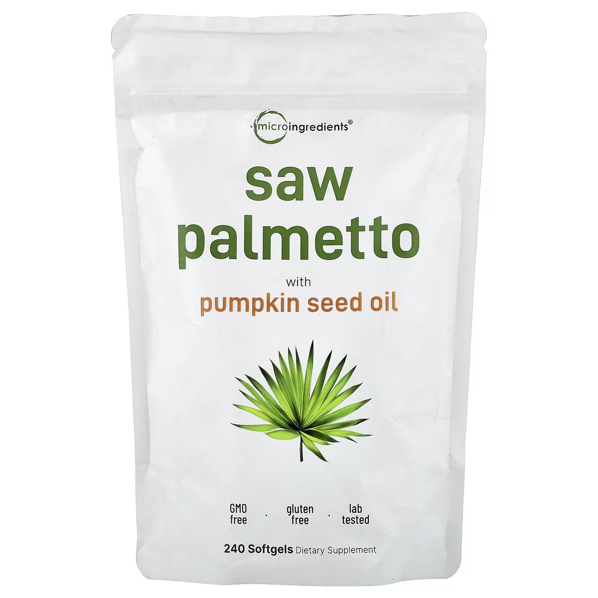 Micro Ingredients, Saw Palmetto with Pumpkin Seed Oil, 240 Capsules