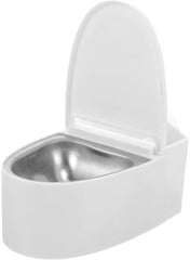 Creative Wall-Mounted Toilet Ashtray with Lid & Metal Liner