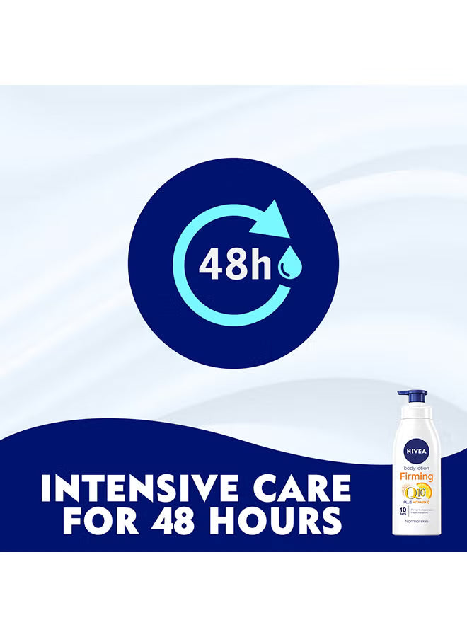 NIVEA Q10 Plus Vitamin C Firming Body Lotion for Normal Skin 400ml – Hydrating & Skin Tightening Care - Mumzar
