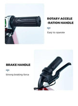 Electric scooter brake handle and acceleration grip with textured controls