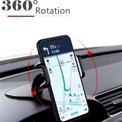 360° Rotatable Car Phone Holder – Universal Dashboard Mount for Secure Grip