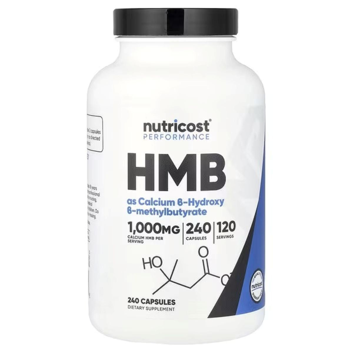 Nutricost HMB 500 mg – 240 Capsules | Muscle Recovery, Strength & Lean Muscle Support
