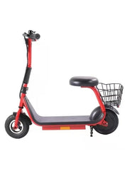 Winner sky red electric scooter with seat and basket 36V lithium kids scooter for easy urban rides