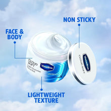 Open Vaseline Cloud Soft cream jar with smooth non-sticky face & body texture