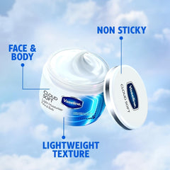 VASELINE Cloud Soft, Body & Face Moisturiser Cream, lightweight, 200 ml