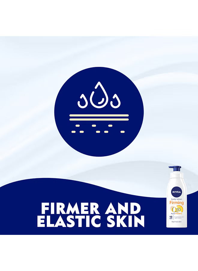 NIVEA Q10 Plus Vitamin C Firming Body Lotion for Normal Skin 400ml – Hydrating & Skin Tightening Care - Mumzar