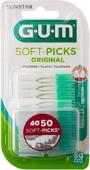 Gum 158155 Soft Picks Original Brushes, Regular, Pack of 50